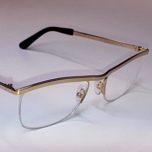 Extremely Rare 22k Gold Vintage Eyeglasses Originally Made In France 1950s